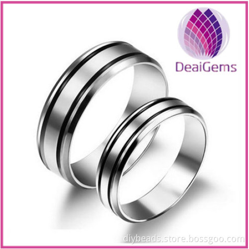 Couple stainless steel ring for wedding wholesale price